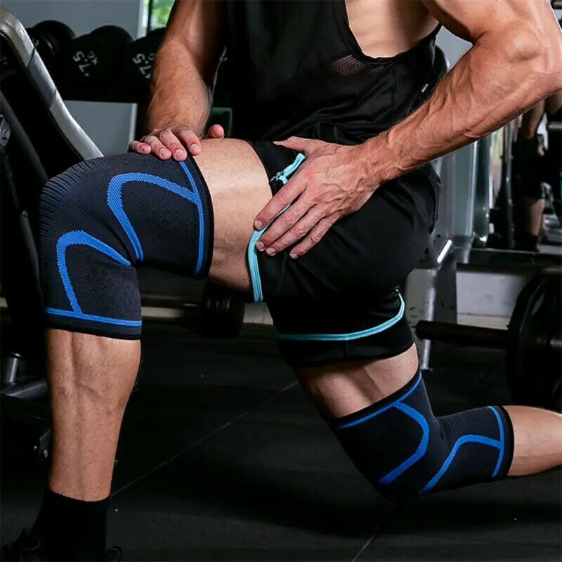 1PC Elastic Knee Pads Sports Fitness Kneepad Gym Gear Patella Running Basketball Volleyball Tennis Knee Brace Support