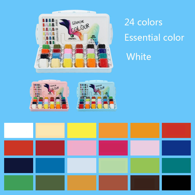 Maries profesjonalne farby gwasz 30ml zimne/ciepłe kolory pojemnik na galaretkę nietoksyczny akwarela gwasz do malowania artysty