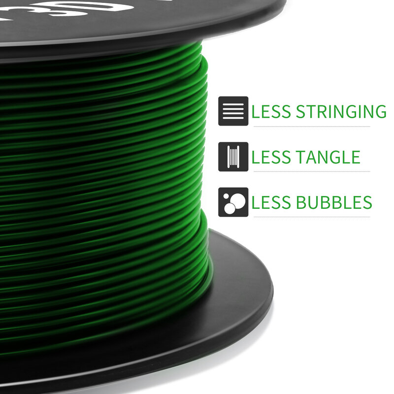 GEEETECH PETG PLA Filament pour imprimante 3D 1kg, 1.75 lbs/rouleau 0.03mm +/-blanc noir coloré matériaux d'impression 3D haute qualité