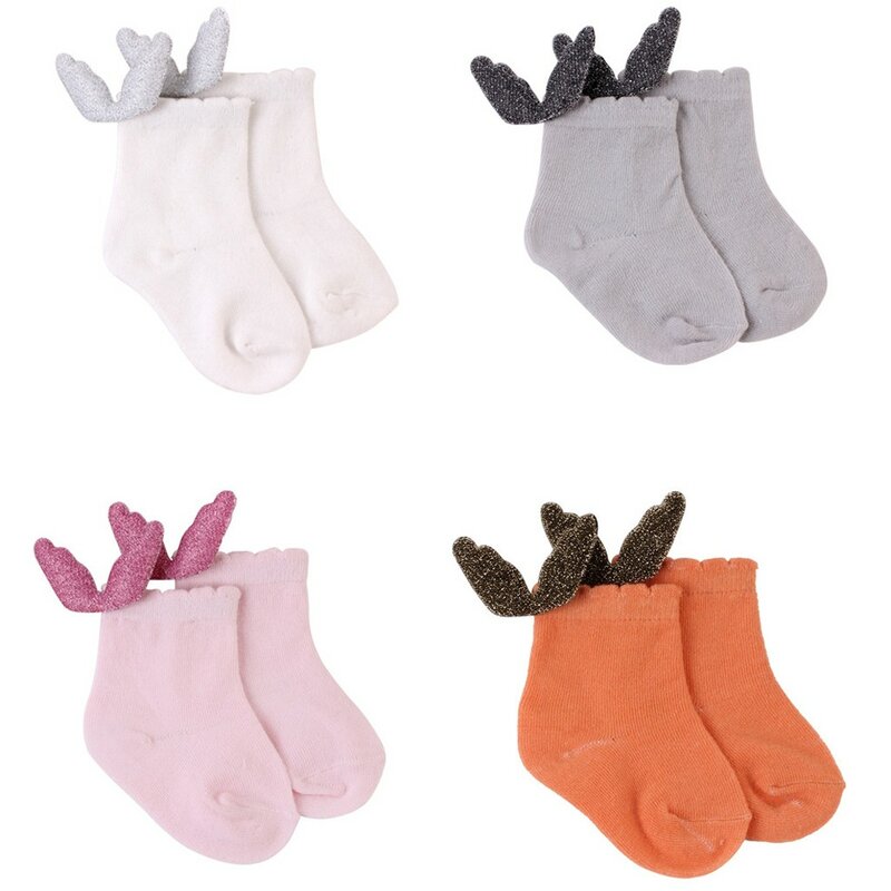 Baby Foot Socks Soft Novelty Air Conditioning Summer Cute Wing Cotton Baby Kids Girls Toddlers High Socks WinterWalkers for Baby