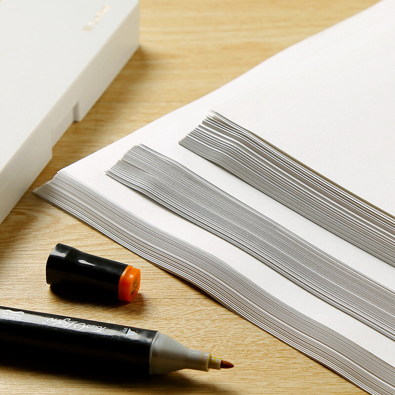 50 Copriletto A4/A5 Proffessional Indicatore di carta Pittura Schizzo Marcatore di Carta Per Il Disegno Marcatore Penna Libro Artista Forniture