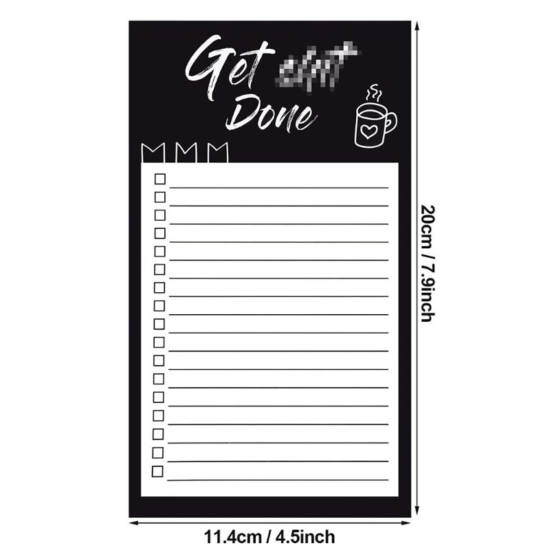 2024 New Magnetic To Do List Notepad Daily Checklist Goals Reminders Notes Motivational Organizer Stationery for Student Teacher
