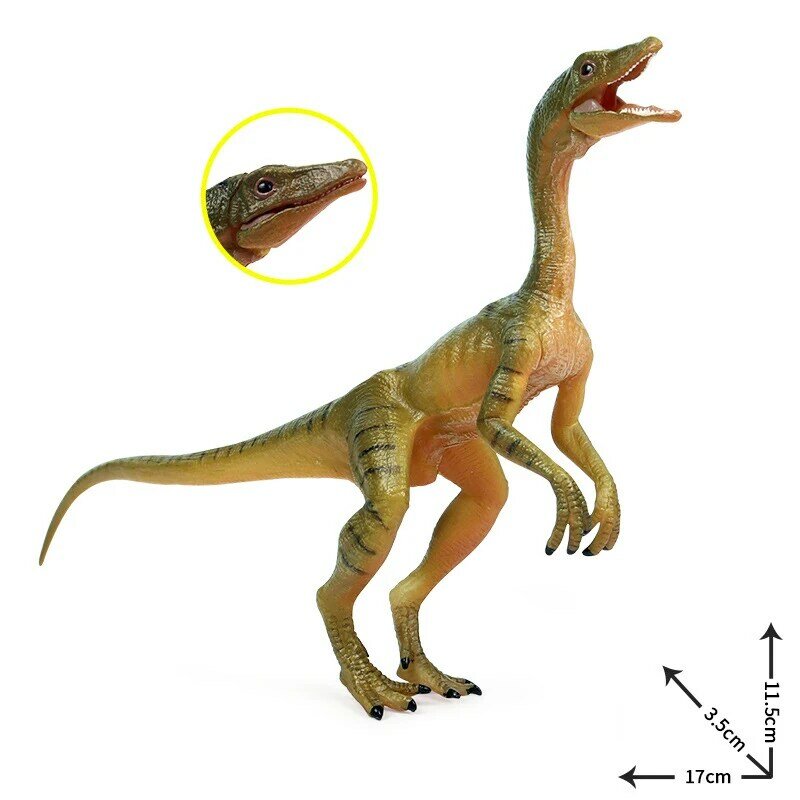 새로운 동물 입상 쥬라기 공룡 세계 모델, compsognaths 육식 공룡 액션 피규어 PVC 컬렉션 어린이 장난감 선물