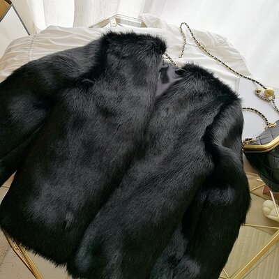 MEWE-abrigo de piel sintética para mujer, nuevo estilo, moda de gama alta, S121