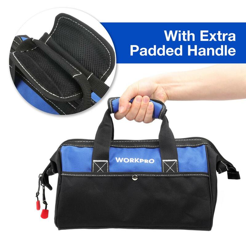 WORKPRO جديد حقيبة اليد أداة كهربائية حقيبة مقاوم للماء مقاومة للاهتراء مجموعة أدوات التخزين