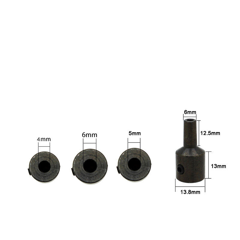 Micro Motor Drill Chuck Key, Taper Cartucho, Montado Drill Chuck Key, Shaft Sleeve Drilling, JT0, 4mm, 5mm, 6mm, 8mm, 2.3 3.17