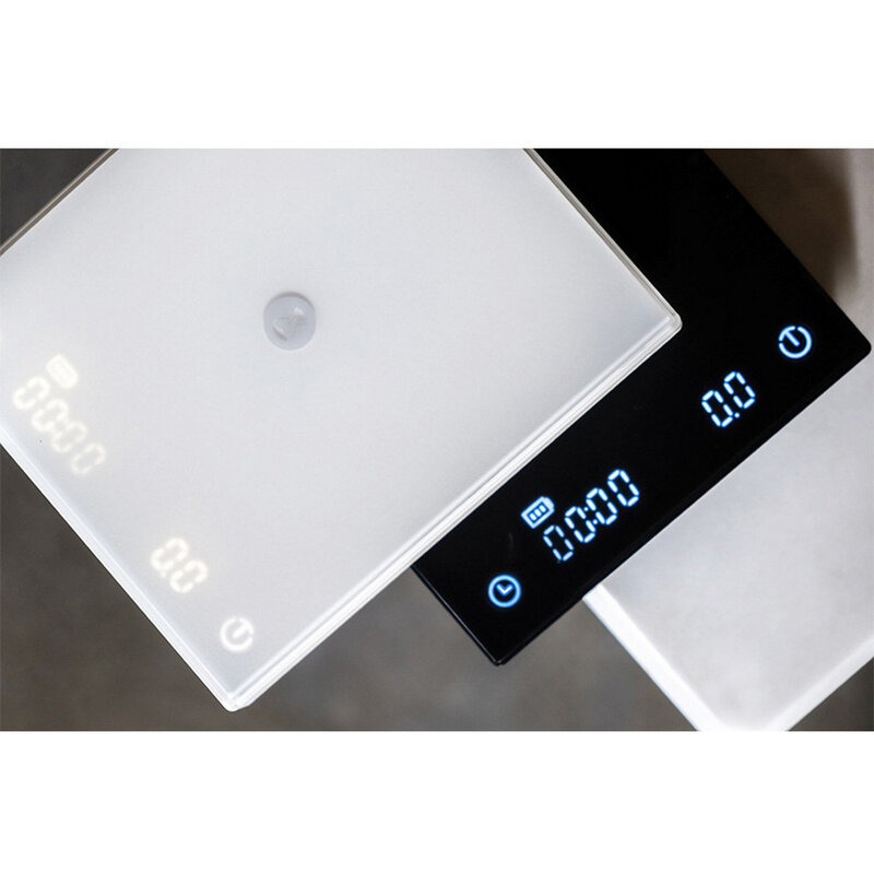 Timemore led escala digital inteligente despeje café eletrônico gotejamento café escala com temporizador 2kg preto básico café cozinha escala cocina