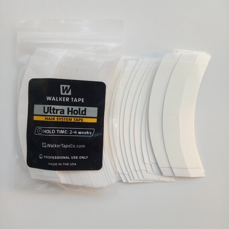 36pcs Ultra Hold Strong White Hair System Tape doppio lato adesivo Super Tape per parrucca in pizzo/Toupee uomo/pezzi di capelli