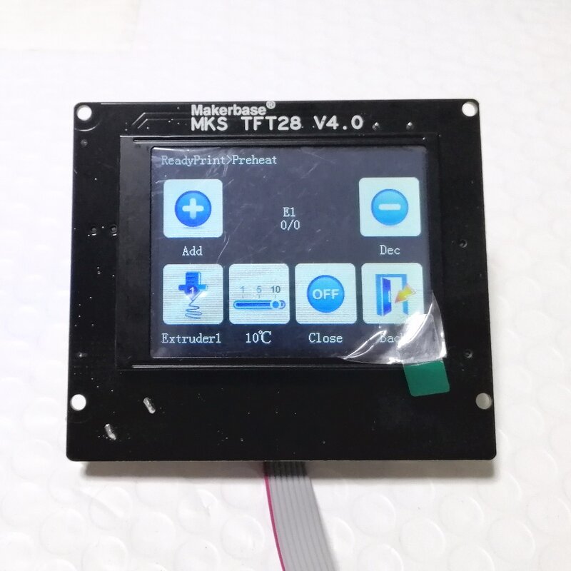 Perlengkapan cetak 3d MKS TFT28 V4.0 pengontrol layar sentuh TFT 2.8 inci monitor tampilan warna-warni panel