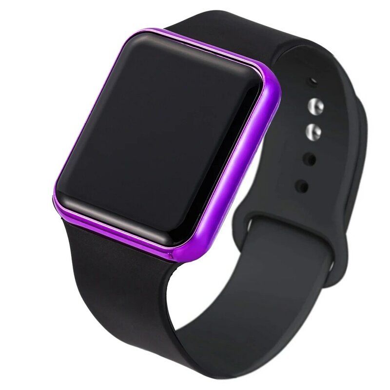Kobiety oglądają 2023 cyfrowy zegarek sportowy dla kobiet moda kwadratowa elektroniczny zegarek LED na co dzień proste zegarek dla zakochanych montre femme