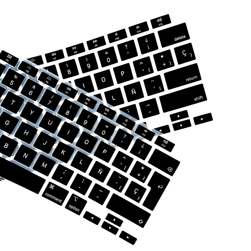 Funda de silicona para teclado de portátil, película protectora para Macbook Air 13, M1, A2337, Air13, A2179, A1932, A1466