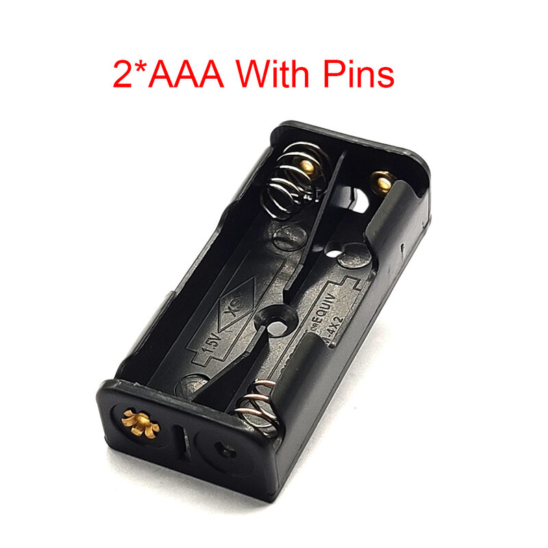 Держатель батареи 2 * AAA SMT с контактами чехол для батареи AAA 2x1,5 в батарейный отсек один батарейный отсек 2AAA 3 в