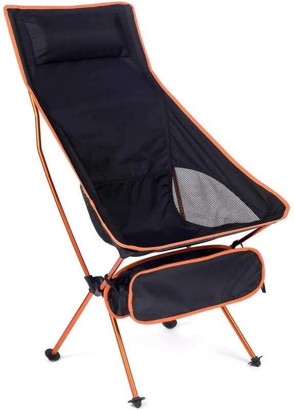 Chaise de camping portable et pliante, siège allongé, ultraléger, pour l'extérieur, la pêche, le barbecue, le festival, le pique-nique, la plage