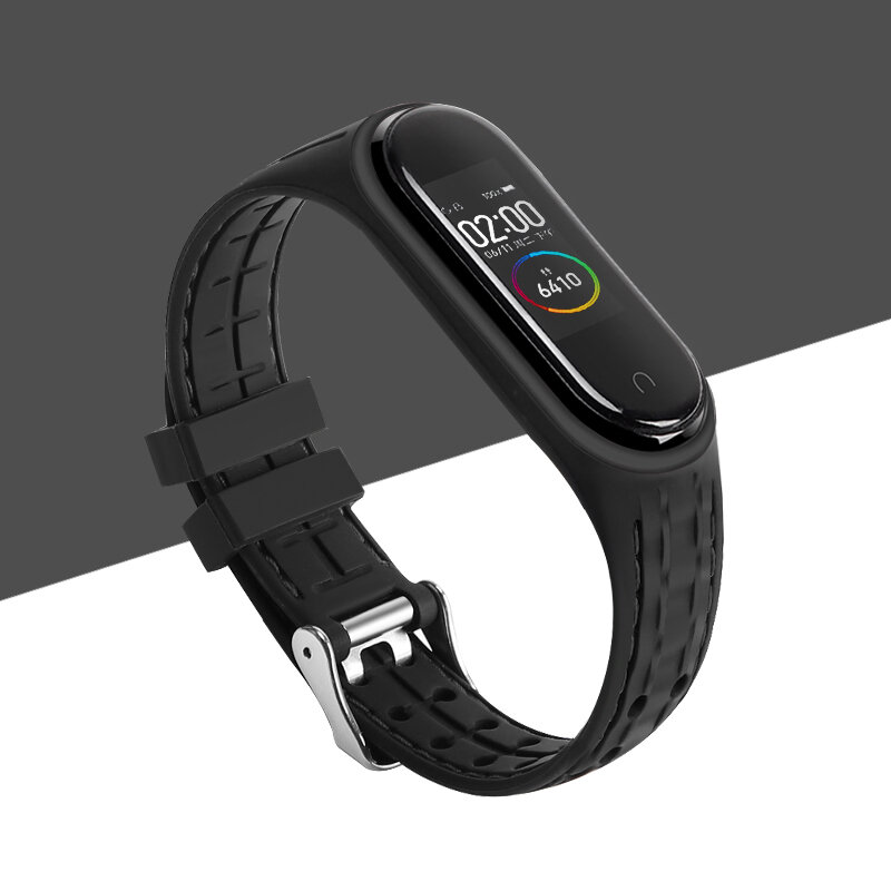 Pasek dla Mi band 7 6 5 bransoletka pasek sportowy wymiana silikonowa bransoletka Smartwatch watchband dla Xiaomi mi band 3 4 5 6 pasek
