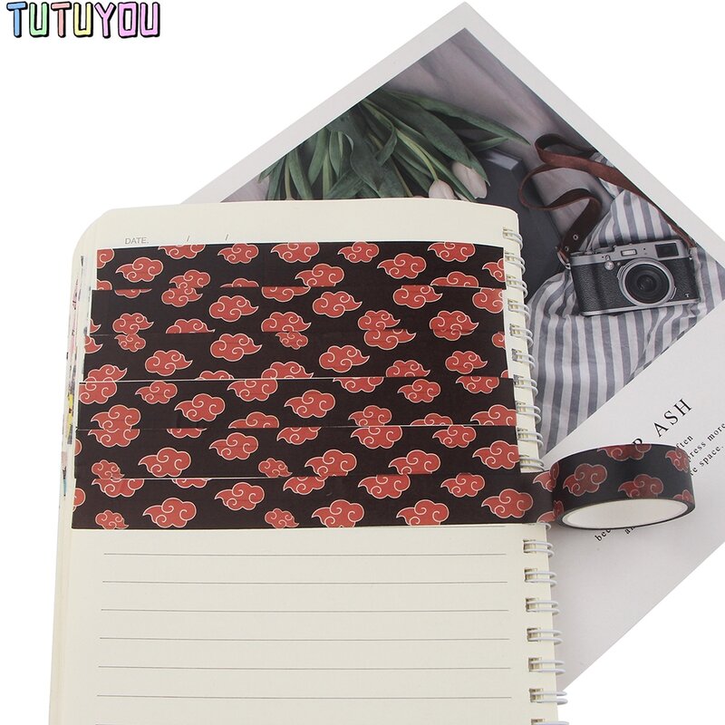 1pcs Cool Japanese Anime Cartoon Washi Tape DIY Scrapbooking Label Tape Student Stationery Gift Diary Tape School Office Supply