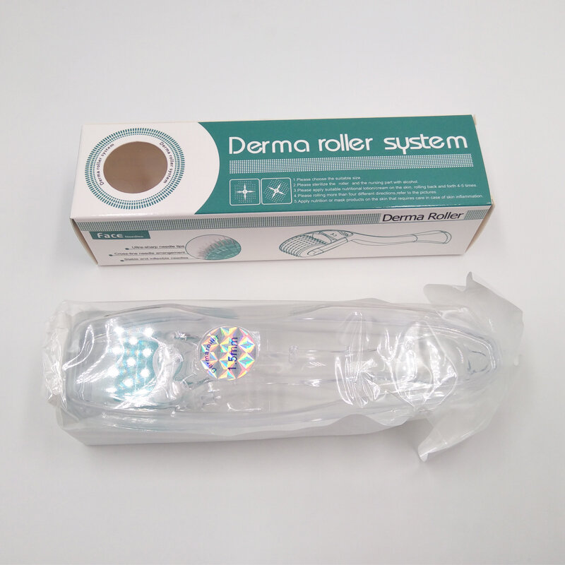 Derma Roller com Micro Needle, Mesoroller para cuidados com a pele do rosto, crescimento da barba, tratamento anti-perda de cabelo, desbaste e recuo, DRS192