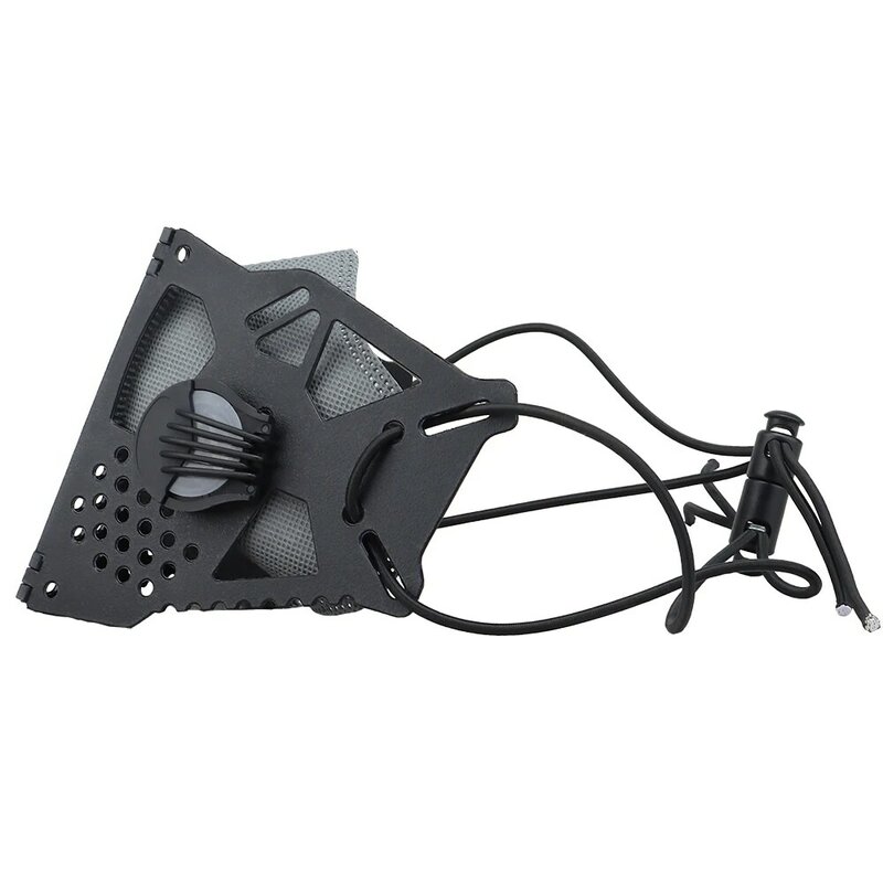 Tactical Cyberpunk Face Mask Replaceable Half-mask Filter Adjustable Strap Halloween Cosplay Butterfly Mask Airsoft Paintball