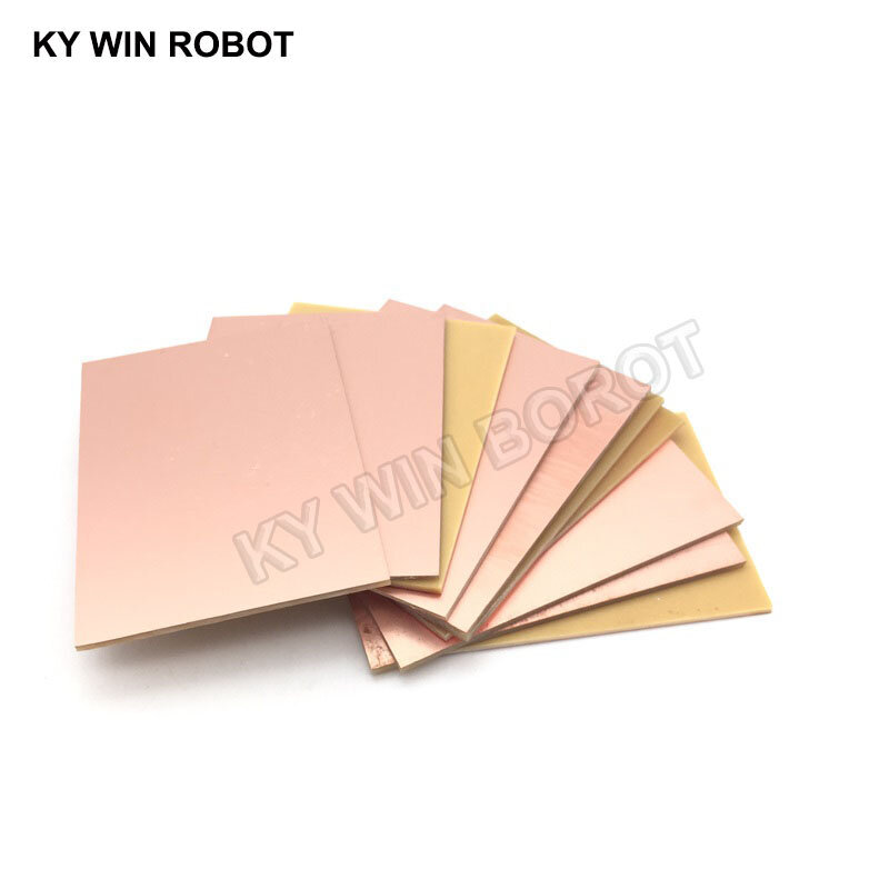 Single Side Copper Clad Plate, DIY PCB Kit, Placa de Circuito Laminado, 5x10cm, 5x10cm, 50x100x1.5mm, PF