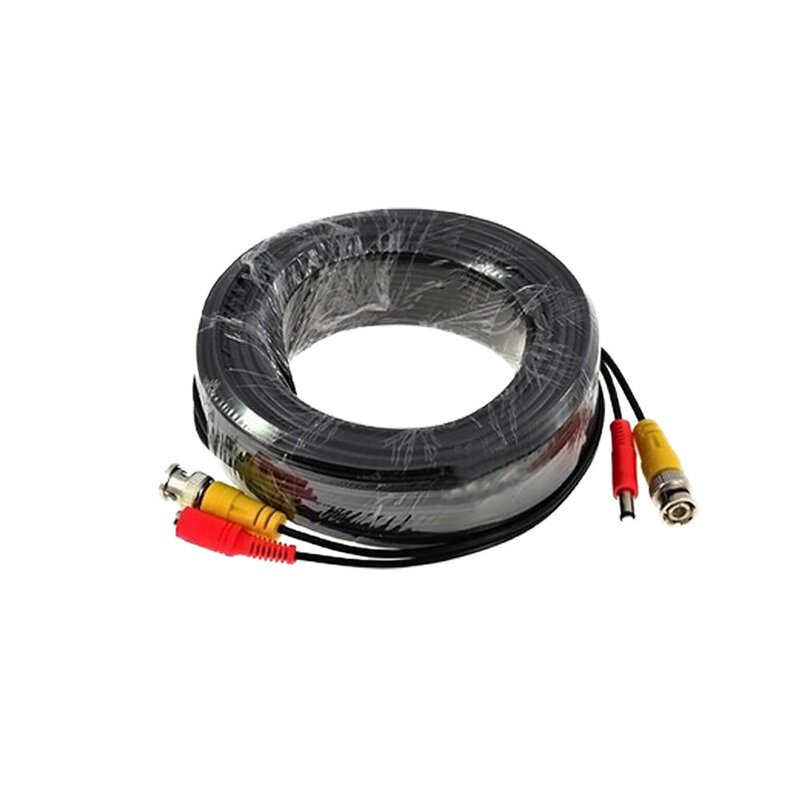 Kabel cctv 165ft(50m) kabel Video kabel daya kualitas tinggi BNC + konektor DC untuk CCTV kamera keamanan pengiriman gratis
