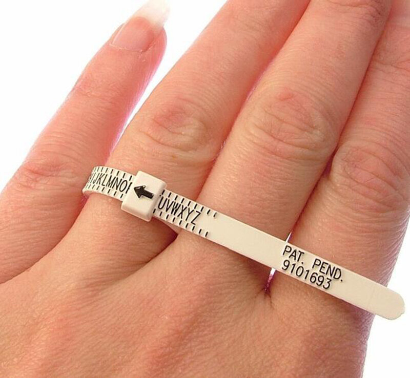 Reino unido eua britânico americano europeu padrão de medição cinto pulseira anéis sizer dedo tamanho triagem ferramenta jóias logotipo personalizado
