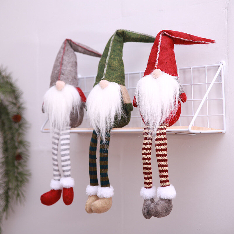 Faceless Beard Doll Christmas Decoration for Home Christmas Ornament Xmas Tree Hanging Santa Claus New Year 2021 Merry Christmas