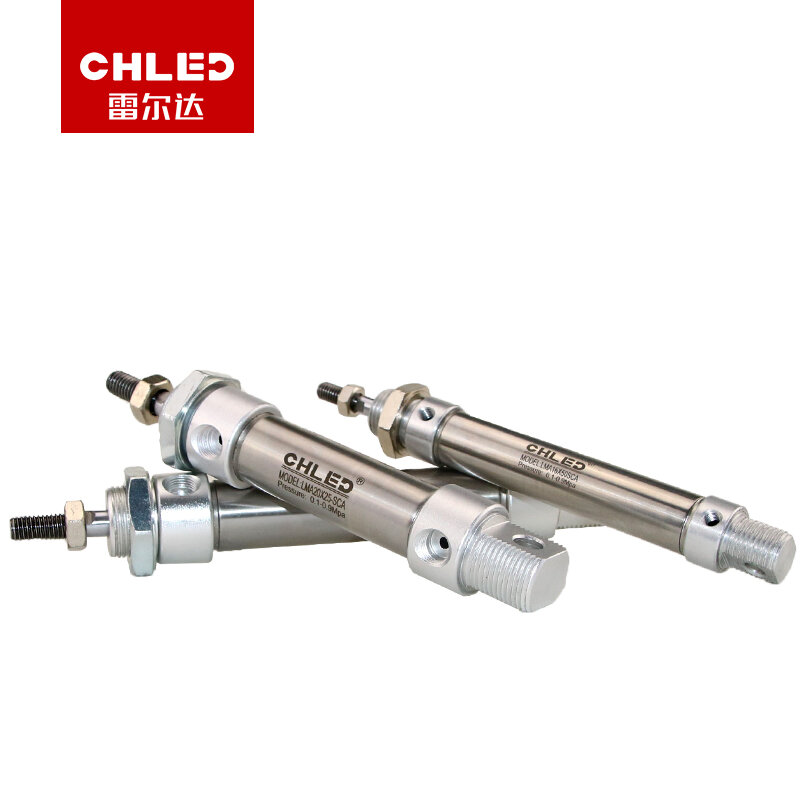 MA Tipe Silinder Stainless Steel 16/20/25/32/40 Mm Bor 25/50/75/100/125/150/175/200/250/300 Mm Pneumatic Cylinder