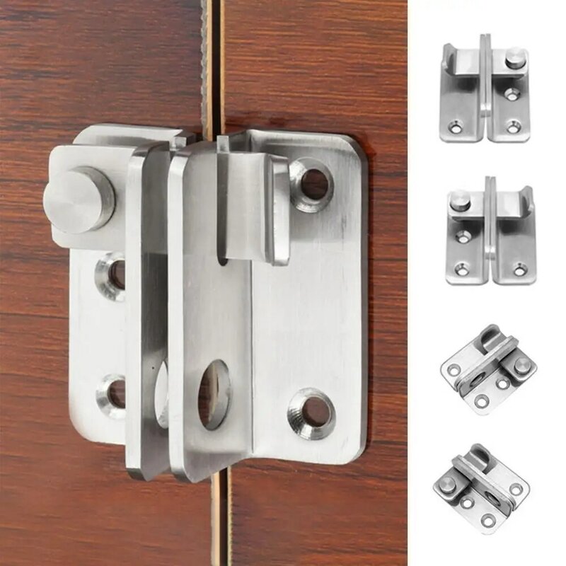 Hasps per porte sicurezza in acciaio inossidabile porta in legno durevole fibbia serratura sinistra destra aperta serratura Hardware accessori per mobili