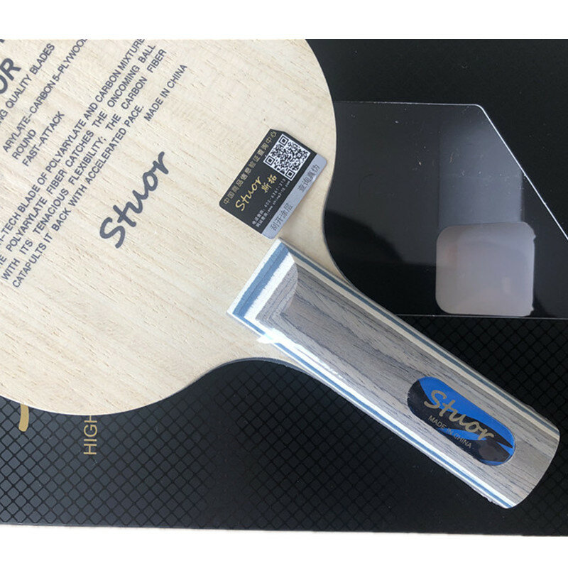 Stuor 7Ply Alc Carbon Fiber Table Tennis Blade ST Grip Ping Pong Racket Blade Table Tennis Accessories table tennis bat
