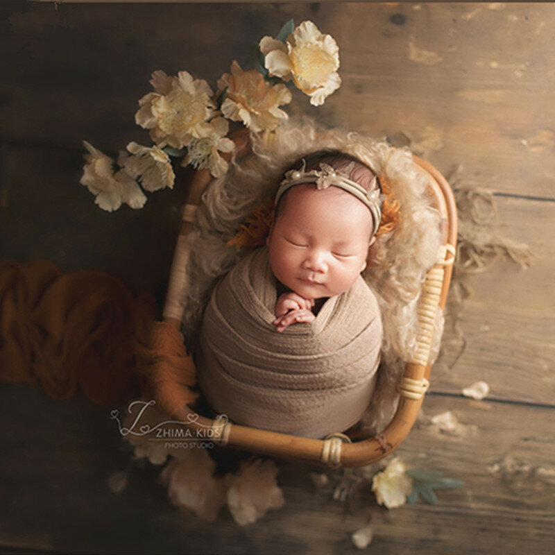 100% Wol Tikar Fotografi Bayi Selimut Baru Lahir Bungkus Latar Belakang Flokati Alat Peraga untuk Bayi Baru Lahir Pemotretan Fotografia Aksesoris