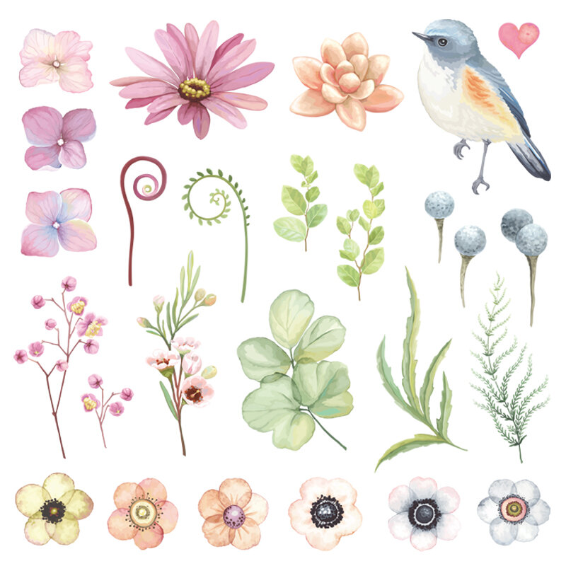 새로운 DIY 아플리케 열 전달 패치, 식물, 소년, 소녀, 의류 전달 아이언 패치, 세척 가능한 꽃 스티커