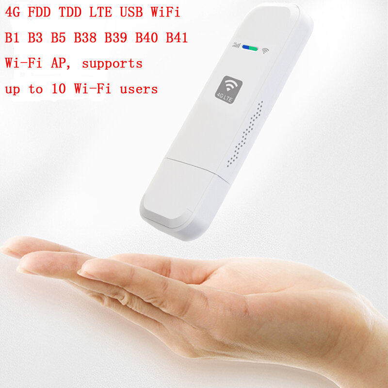 4G USB โมเด็ม WIFI FDD TDD LTE 4G WiFi Router เครือข่ายไร้สาย USB Hotspot Dongle พร้อมซิมการ์ด PK Huawei E8372