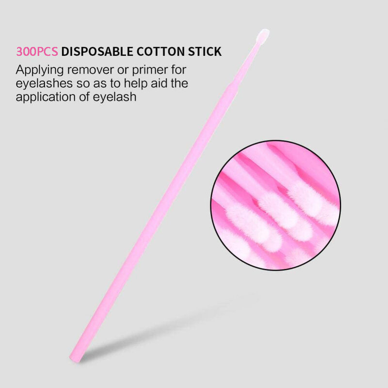 100 pçs microbrush cílios maquiagem cotonete aplicadores rímel escova para ferramentas de extensão de cílios microescovas de maquiagem de olho