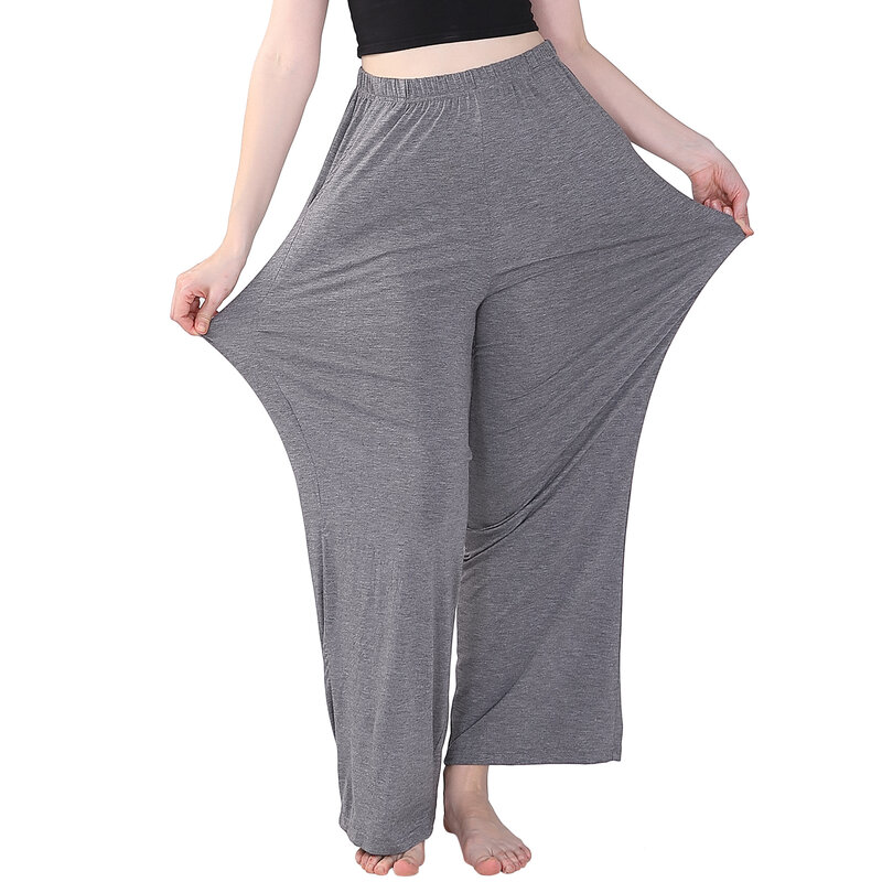 Женские весенние однотонные спортивные брюки размера плюс 7XL 150 кг, широкие брюки, эластичные свободные домашние брюки большого размера