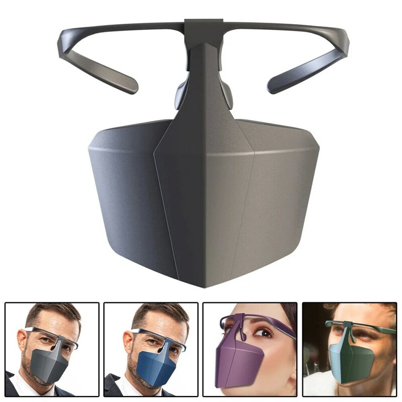 1*Face Cover Anti-fog Splash-proof Dust-proof Face-protective Cover Anti Saliva Reusable Office, Warehouse, Home Use