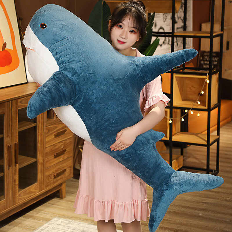 Огромные акулы, плюшевая игрушка, мягкая набивная кукла-животное, подушка для чтения, подарок на день рождения, милые игрушки, игрушки для девочек