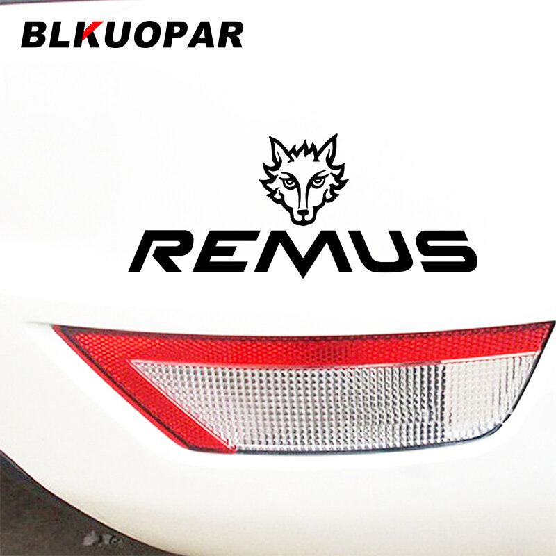 BLKUOPAR-Autocollants de logo Remus pour voiture, décalcomanies de personnalité, climatiseur, réfrigérateur, crème solaire, vinyle, décor rond