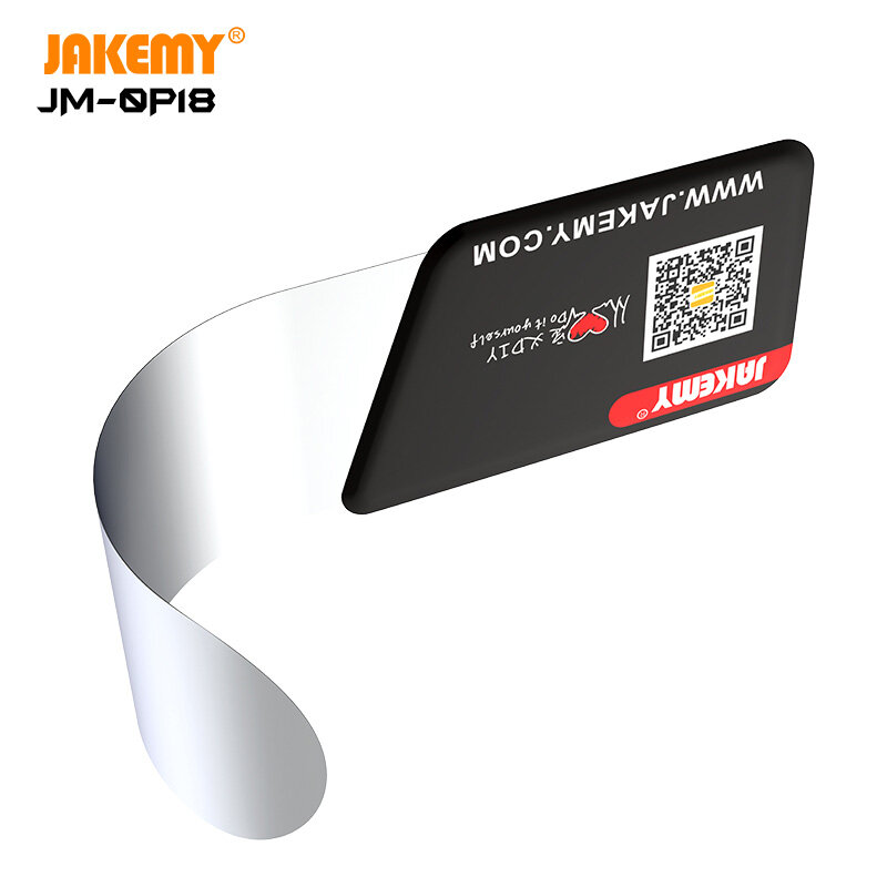 JAKEMY 0.1mm Ultra บางสตีล Pry Spudger ถอดการ์ดสำหรับ iPhone Samsung หน้าจอโค้งเปิดซ่อมเครื่องมือ