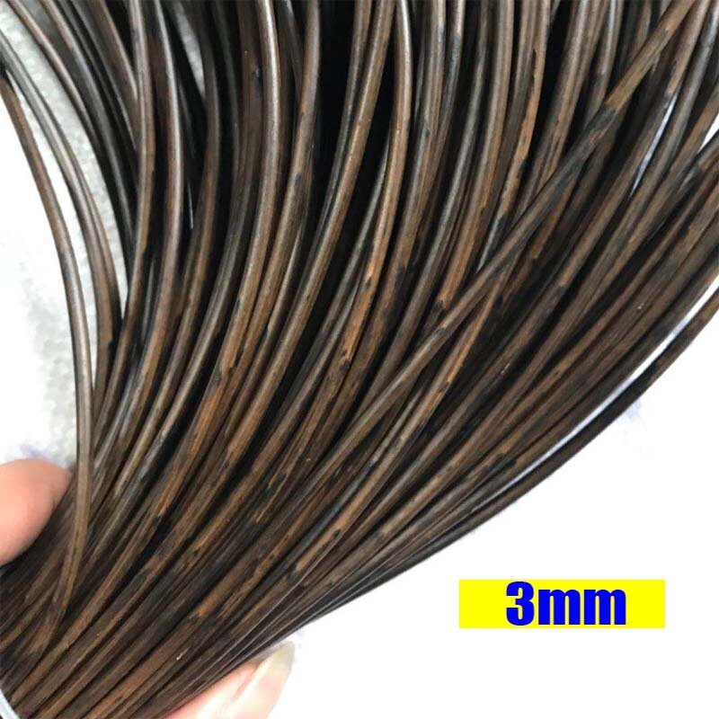 10 Meters 3mm Round Gradient Synthetic PE Rattan Retro Weaving Material For Knit Repair Table Chair Basket Home Furniture Decor