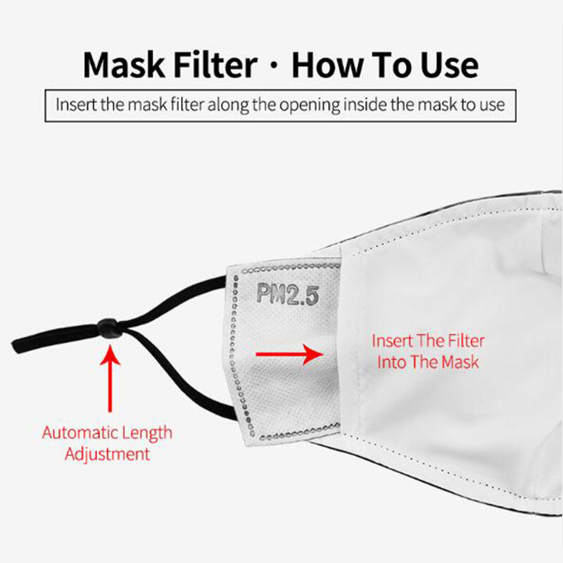 PM2.5 Filter Masks Adult Child Fashion Face Cover Superhero Cosplay Print Fabric Mask Breathable Washable Reusable Mouth Mask