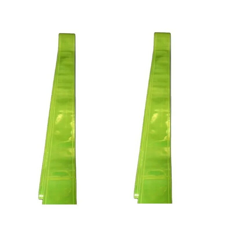 5ซม.* 5เมตรแถบสะท้อนแสง PVC เย็บสำหรับเสื้อผ้าเสริมวัสดุ PVC คำเตือนเทปความปลอดภัยเสื้อกั๊กเทป
