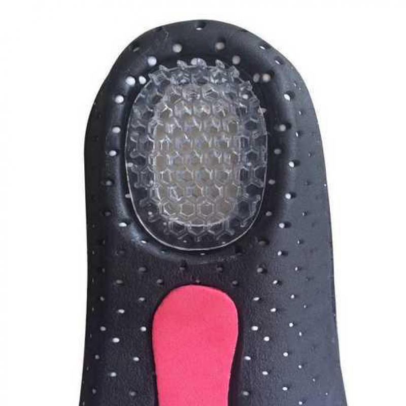 Palmilhas esportivas pé plano arco apoio desodorante palmilhas respirável choque absorvente almofada do pé calcanhar gel almofadas de sapato inserções