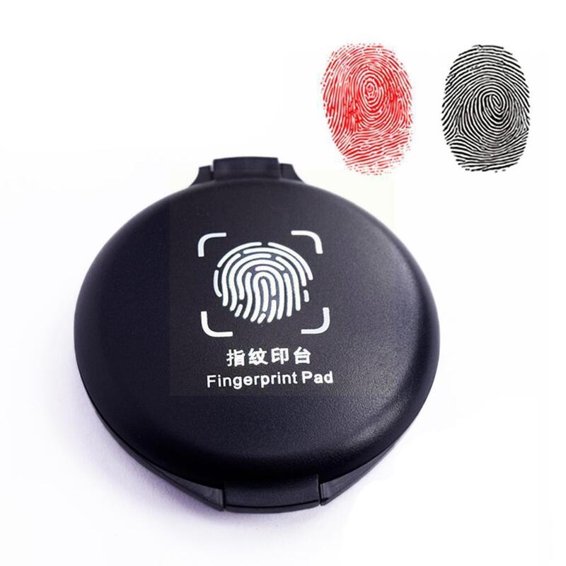 1PC Fingerprint Ink Pad Thumbprint Ink Pad For Notary Fingerprint Id Security Identification Cards Supplies Fingerprint Kit M9X3