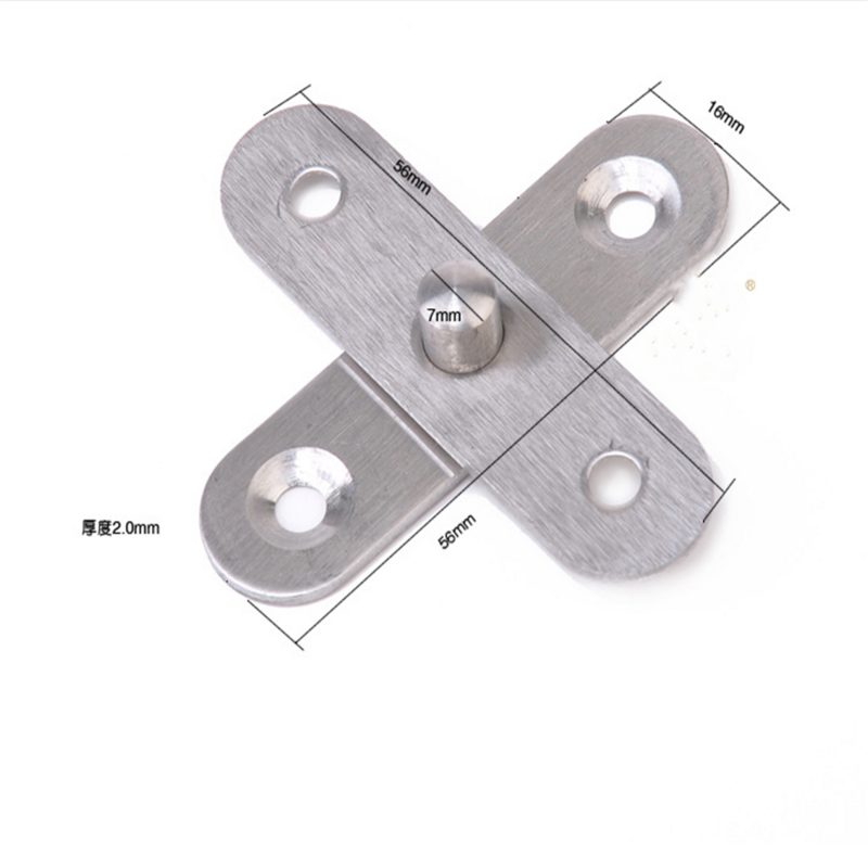Stainless Steel 360 Degree Rotating Door Pivot Hinge Tone Rotary Folding Hinges For Kitchen Cabinets Furniture Door Hinges