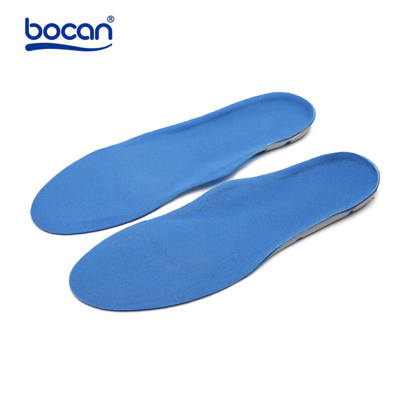 Bocan Silicon Gel Insoles High Quality Foot Care for Plantar Fasciitis Heel Spur Running Sport Insoles Shock Absorption Pads
