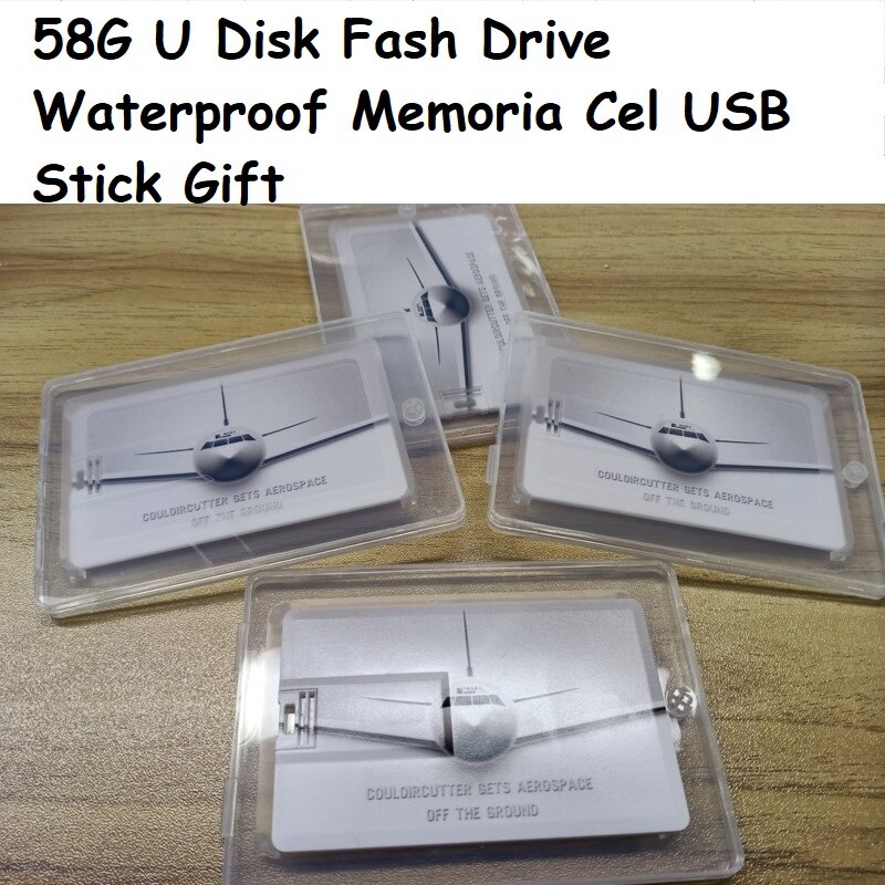 1pce 58G U disco Fash Drive impermeabile Memoria Cel USB Stick regalo