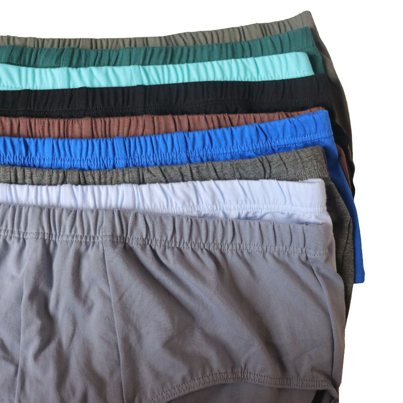 Slips pour hommes, grande taille 6XL 7XL 8XL, 140cm, sous-vêtements amples en coton, 3 couleurs
