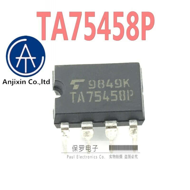 10 pz 100% originale nuovo stock reale amplificatore operazionale TA75458P TA7545BP TA75458 DIP-8