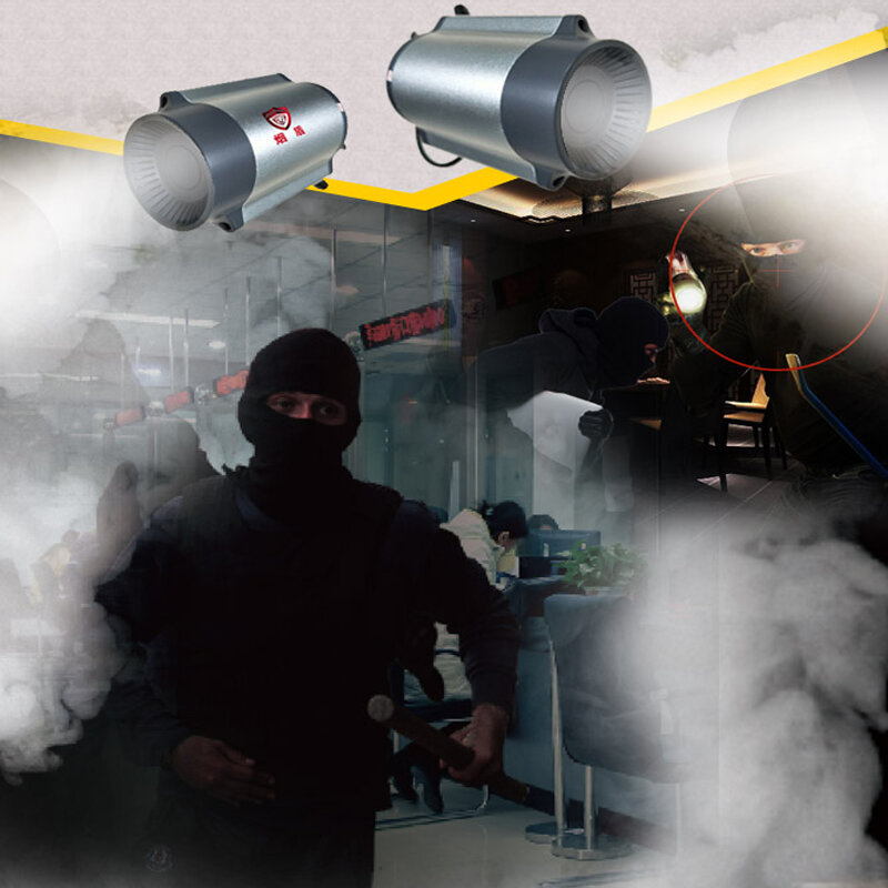 Перцовый дымовой картридж для интеллектуальной защиты от кражи, встроенная беспроводная камера, инфракрасный детектор, сирена, хост