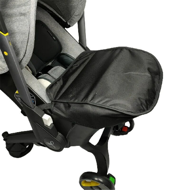 Barra de manillar de asiento de coche 4 en 1, Protector de cuero PU, accesorios de cochecito de bebé, cubierta de pie cálida para Doona