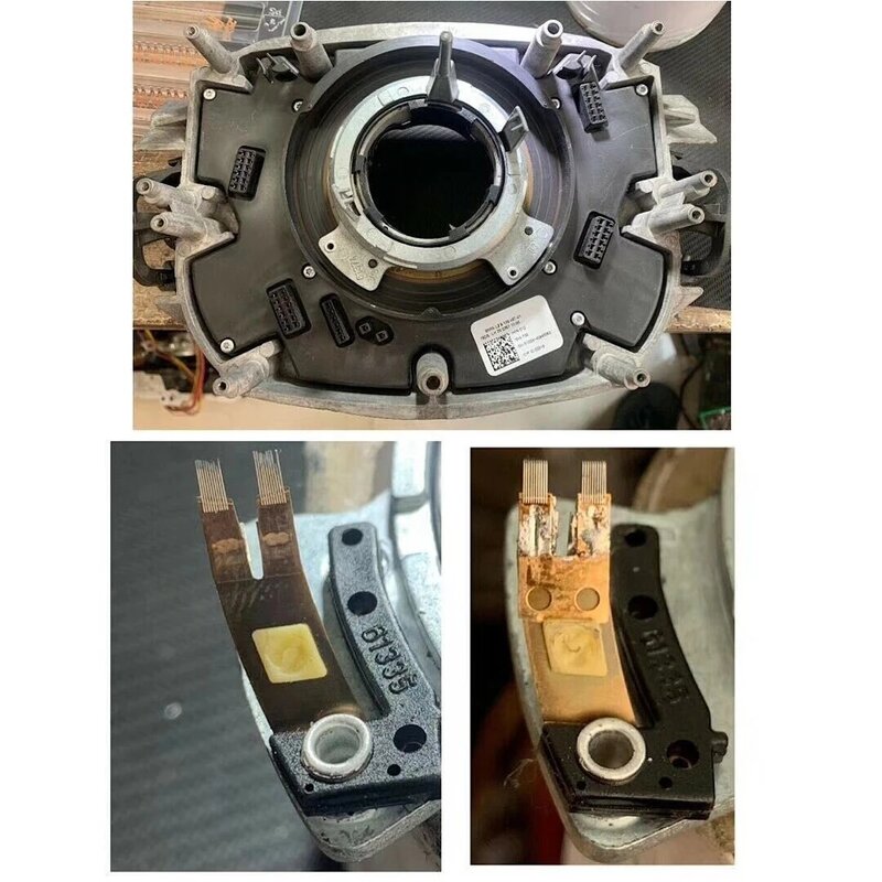2Pcs Stuurkolom Schakelaar Hoek Sensor Contact Borstel Reparatie Kit Fit Auto Accessoires Voor Bmw E65 E66 E60 730 740 530 7 Serie